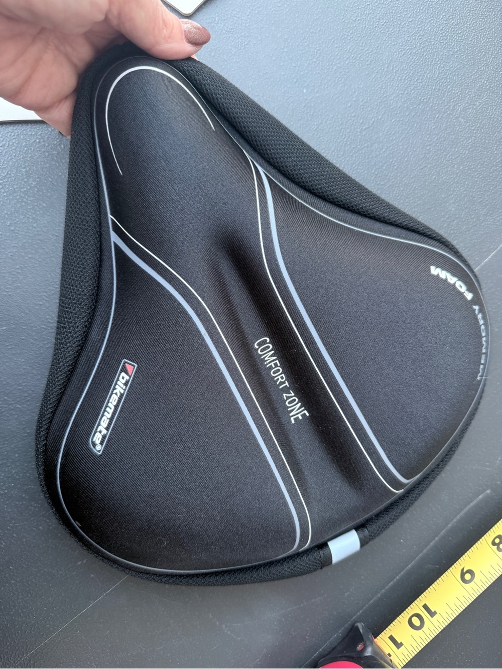 Bike mate-Bike Seat Cushion Saddle Cover - Black Comfort Zone -NEW, never used.
